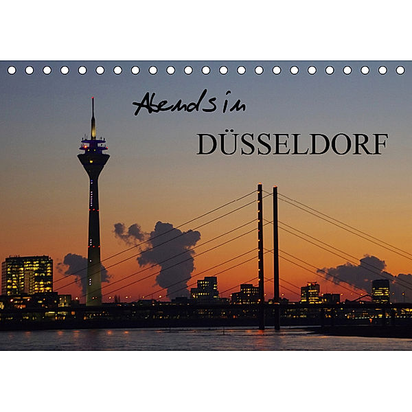 Abends in Düsseldorf (Tischkalender 2019 DIN A5 quer), Klaus Fröhlich