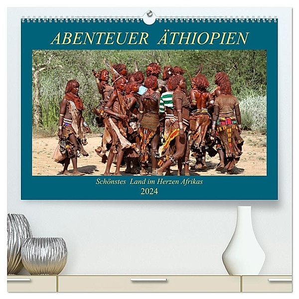 Abenteuer Äthiopien (hochwertiger Premium Wandkalender 2024 DIN A2 quer), Kunstdruck in Hochglanz, Roland Brack