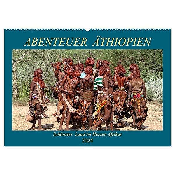 Abenteuer Äthiopien (Wandkalender 2024 DIN A2 quer), CALVENDO Monatskalender, Roland Brack