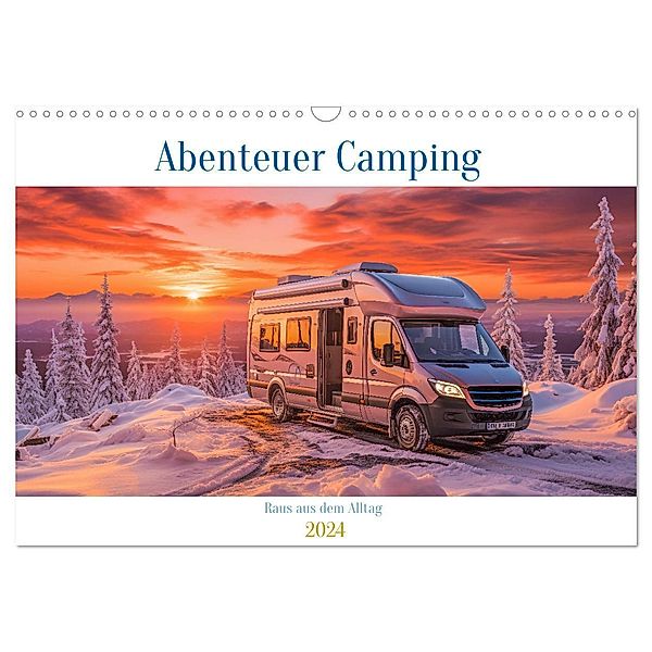 Abenteuer Camping (Wandkalender 2024 DIN A3 quer), CALVENDO Monatskalender, Steffen Gierok-Latniak