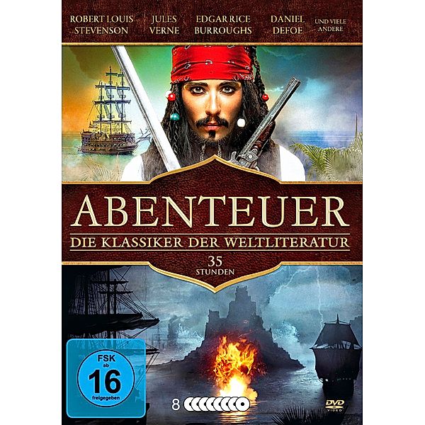 Abenteuer - Die Klassiker der Weltliteratur, 8 DVDs, Diverse Interpreten