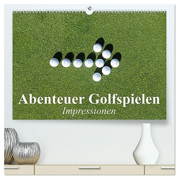 Abenteuer Golfspielen. Impressionen (hochwertiger Premium Wandkalender 2024 DIN A2 quer), Kunstdruck in Hochglanz, Elisabeth Stanzer