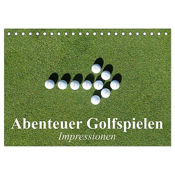 Abenteuer Golfspielen. Impressionen (Tischkalender 2024 DIN A5 quer), CALVENDO Monatskalender, Elisabeth Stanzer