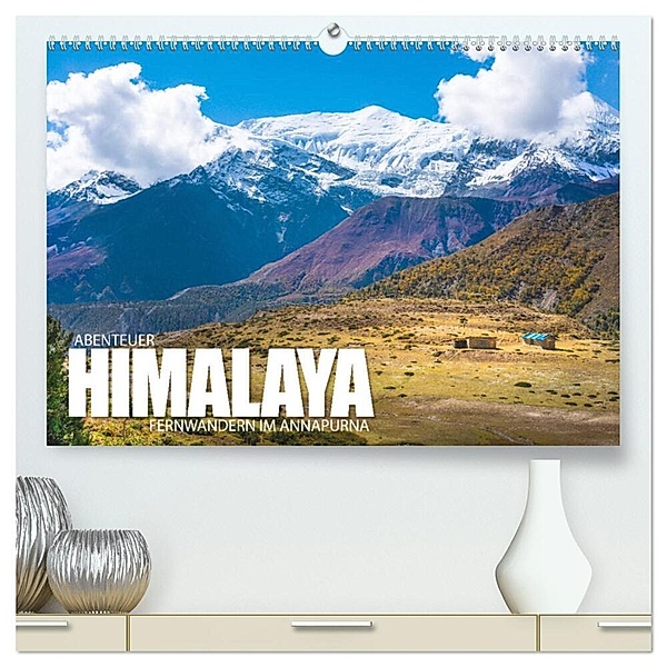 Abenteuer Himalaya - Fernwandern im Annapurna (hochwertiger Premium Wandkalender 2024 DIN A2 quer), Kunstdruck in Hochglanz, Gunnar Freise