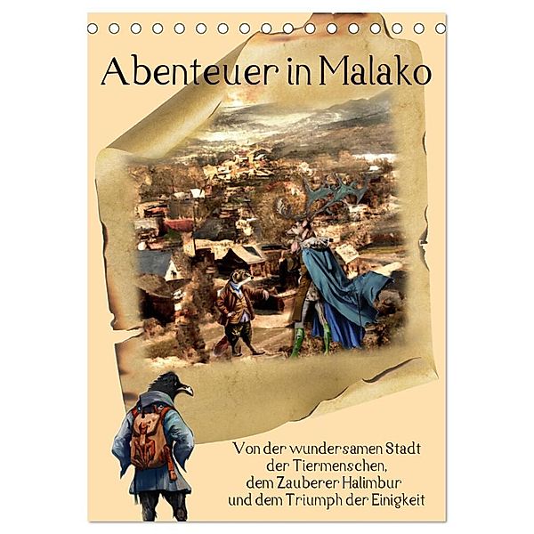 Abenteuer in Malako (Tischkalender 2024 DIN A5 hoch), CALVENDO Monatskalender, Ola Feix