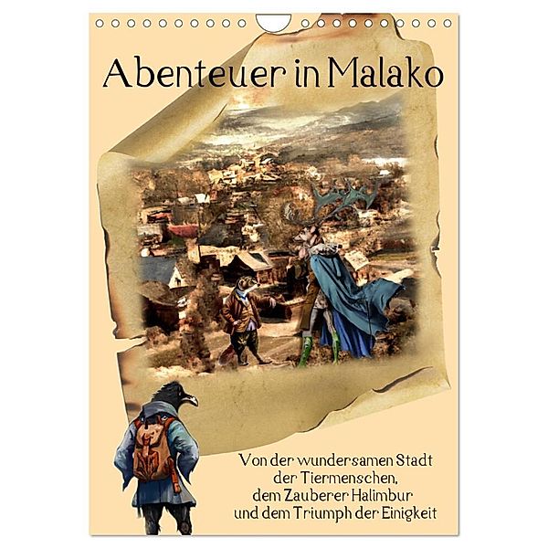 Abenteuer in Malako (Wandkalender 2025 DIN A4 hoch), CALVENDO Monatskalender, Calvendo, Ola Feix