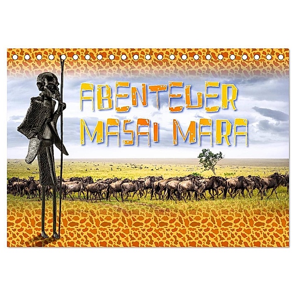 Abenteuer Masai Mara (Tischkalender 2024 DIN A5 quer), CALVENDO Monatskalender, Dieter Gödecke