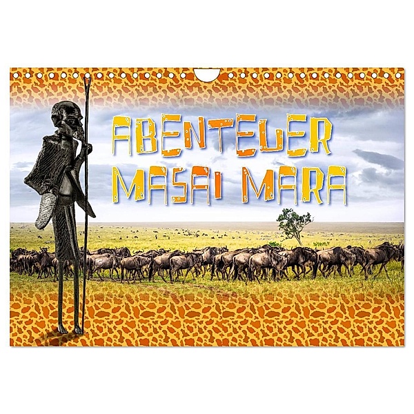 Abenteuer Masai Mara (Wandkalender 2024 DIN A4 quer), CALVENDO Monatskalender, Dieter Gödecke