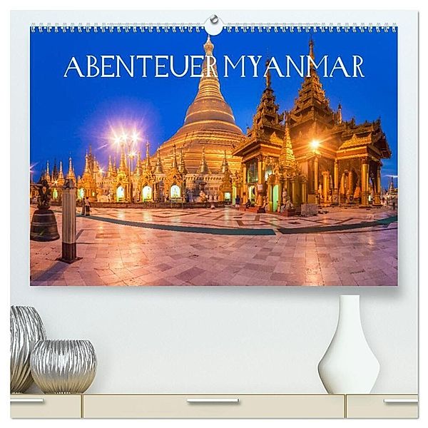 Abenteuer Myanmar (hochwertiger Premium Wandkalender 2024 DIN A2 quer), Kunstdruck in Hochglanz, Jean Claude Castor I 030mm-photography