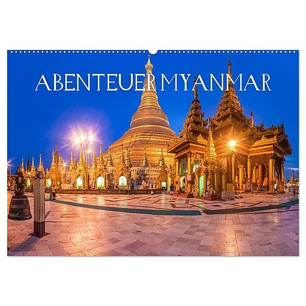 Abenteuer Myanmar (Wandkalender 2024 DIN A2 quer), CALVENDO Monatskalender, Jean Claude Castor I 030mm-photography