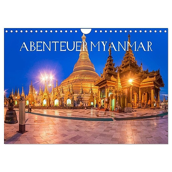 Abenteuer Myanmar (Wandkalender 2024 DIN A4 quer), CALVENDO Monatskalender, Jean Claude Castor I 030mm-photography