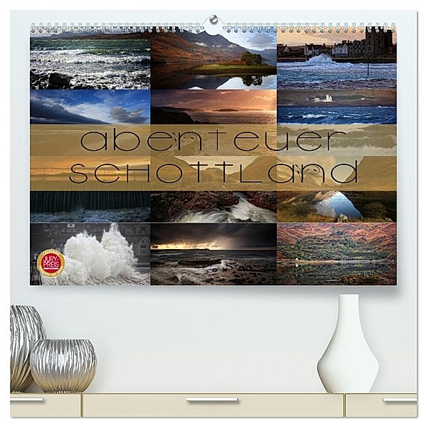 Abenteuer Schottland (hochwertiger Premium Wandkalender 2024 DIN A2 quer), Kunstdruck in Hochglanz, Martina Cross