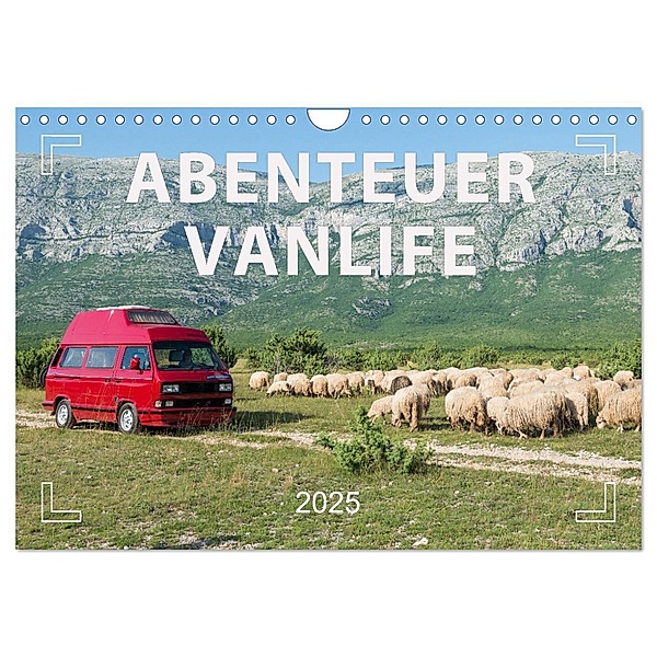 Abenteuer Vanlife - Glücklich unterwegs (Wandkalender 2025 DIN A4 quer), CALVENDO Monatskalender, Calvendo, Mario Weigt