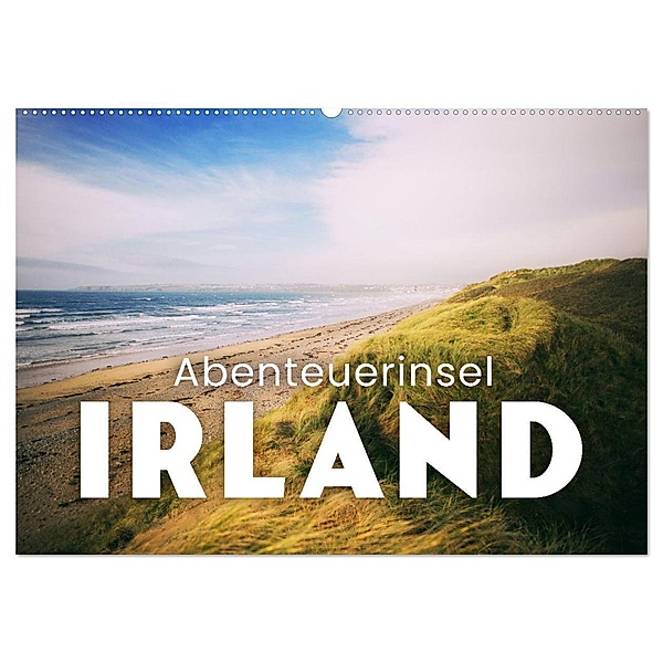 Abenteuerinsel Irland (Wandkalender 2025 DIN A2 quer), CALVENDO Monatskalender, Calvendo, Happy Monkey
