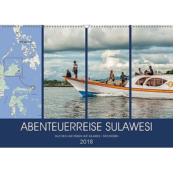 ABENTEUERREISE SULAWESI (Wandkalender 2018 DIN A2 quer), Dieter Gödecke