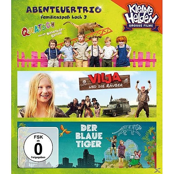 Abenteuertrio Kinderfilmbox - Familienspaß hoch 3 BLU-RAY Box, Diverse Interpreten