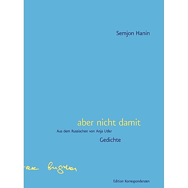 aber nicht damit, Semjon Hanin