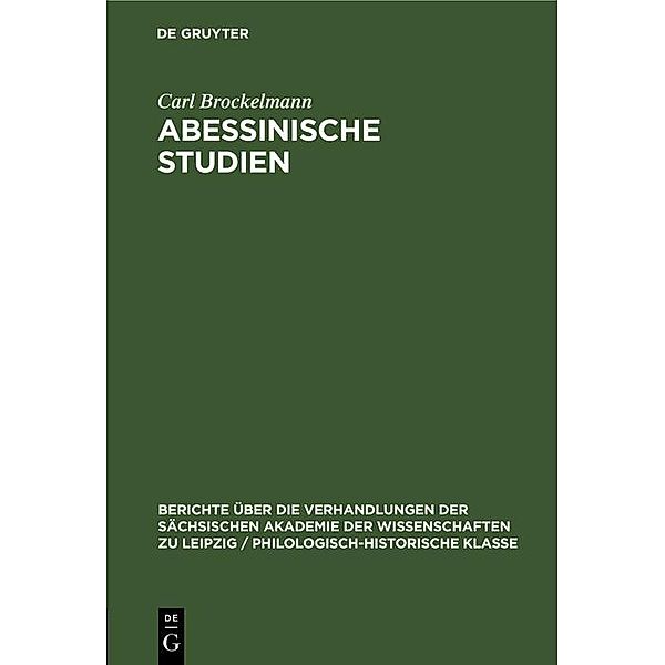 Abessinische Studien, Carl Brockelmann