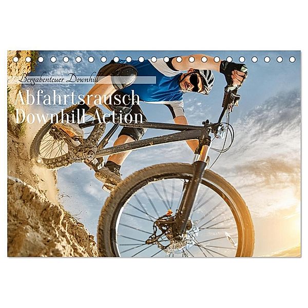 Abfahrtsrausch Downhill Aktion (Tischkalender 2025 DIN A5 quer), CALVENDO Monatskalender, Calvendo, Fotodesign Verena Scholze