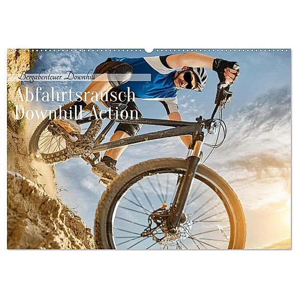 Abfahrtsrausch Downhill Aktion (Wandkalender 2025 DIN A2 quer), CALVENDO Monatskalender, Calvendo, Fotodesign Verena Scholze