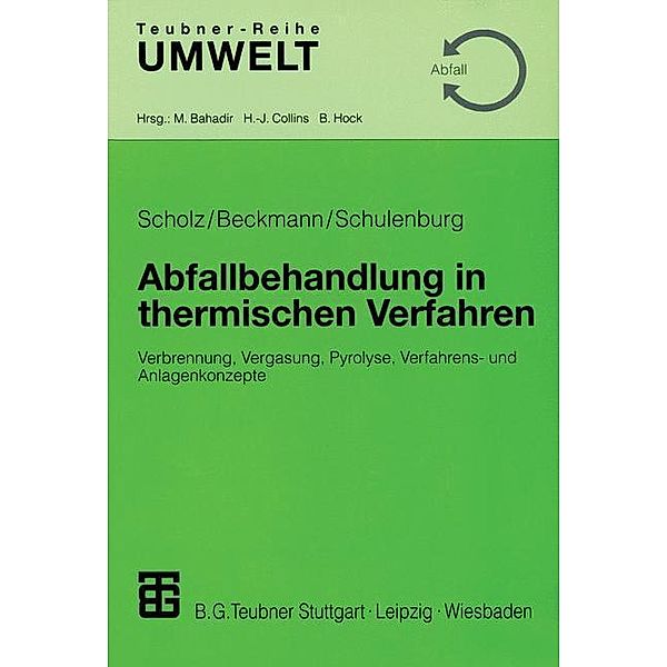 Abfallbehandlung in thermischen Verfahren, Reinhard Scholz, Michael Beckmann, Frank Schulenburg