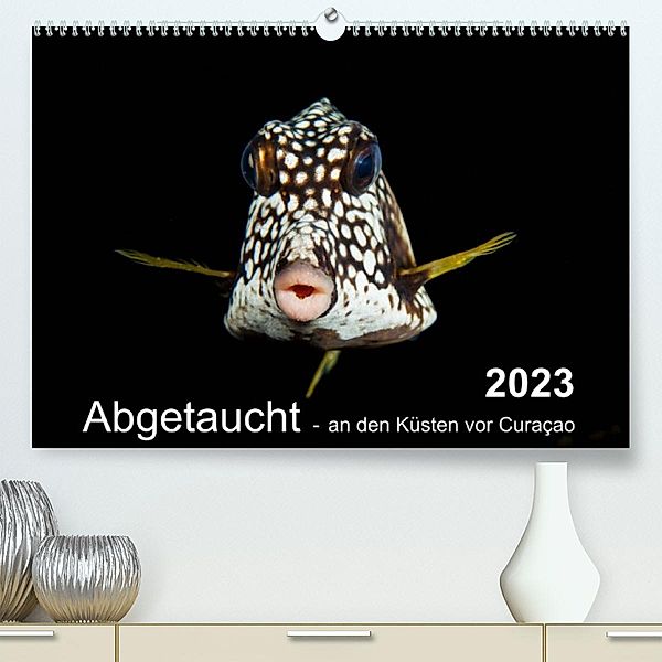 Abgetaucht - an den Küsten vor Curaçao (Premium, hochwertiger DIN A2 Wandkalender 2023, Kunstdruck in Hochglanz), Yvonne Kühnast