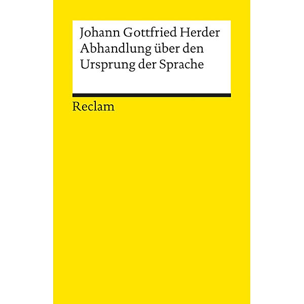 Abhandlung über den Ursprung der Sprache, Johann Gottfried von Herder