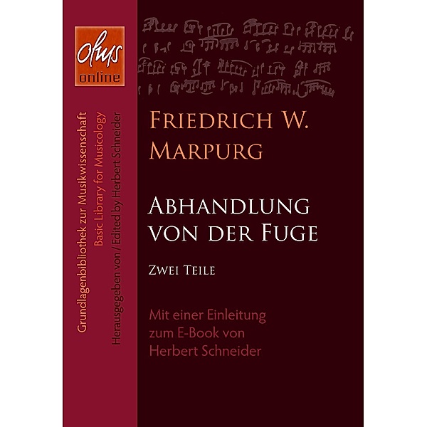 Abhandlung von der Fuge, Friedrich Wilhelm Marpurg