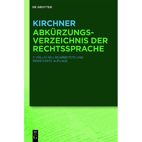 Abkürzungsverzeichnis der Rechtssprache, Hildebert Kirchner