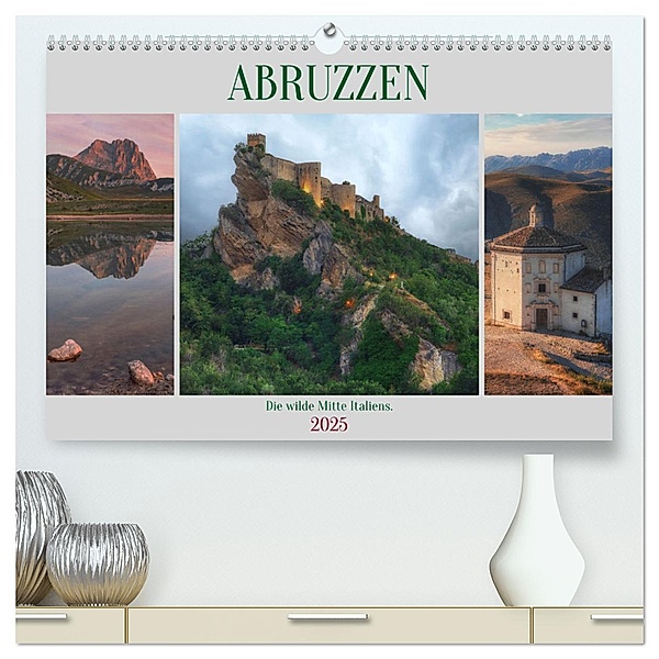 Abruzzen - Die wilde Mitte Italiens (hochwertiger Premium Wandkalender 2025 DIN A2 quer), Kunstdruck in Hochglanz, Calvendo, Joana Kruse