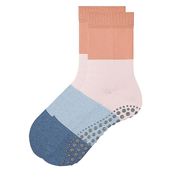Falke ABS-Socken CATSPADS SUMMER – COLOUR BLOCK in peach pink