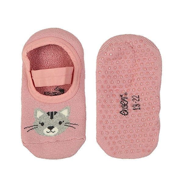 ewers ABS-Socken LAUFSNEAKER - KATZE in altrosa