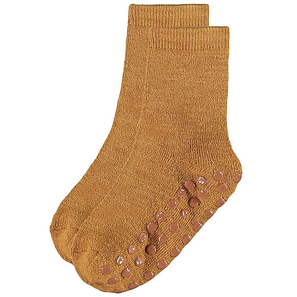 name it ABS-Socken NMFWAKSI WOOL in brown sugar