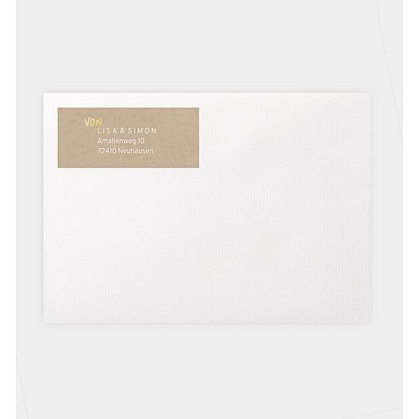 Absenderaufkleber Goldene Weihnachten, Absenderaufkleber (70 x 30mm)