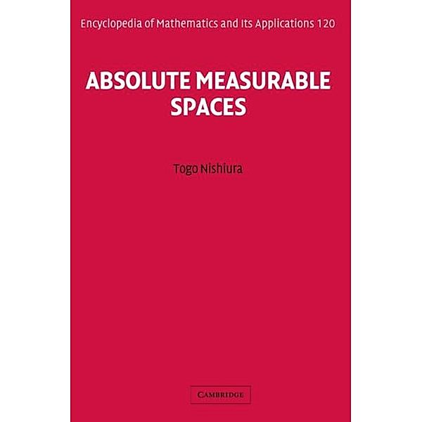 Absolute Measurable Spaces, Togo Nishiura