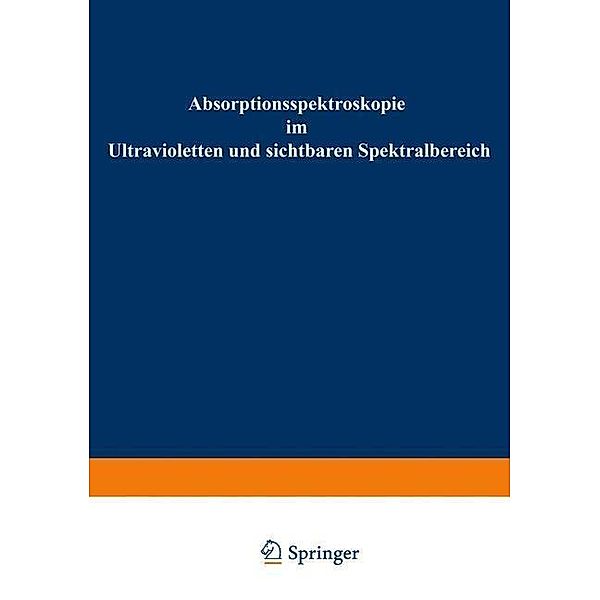 Absorptionsspektroskopie im Ultravioletten und sichtbaren Spektralbereich, Bruno Hampel