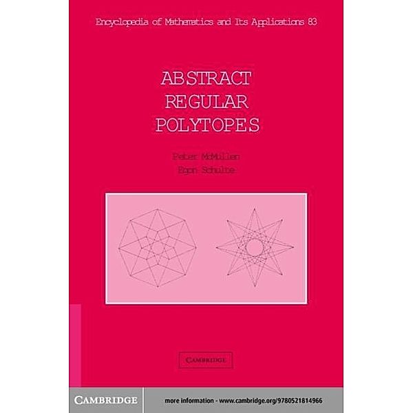 Abstract Regular Polytopes, Peter McMullen