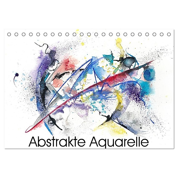 Abstrakte Aquarelle (Tischkalender 2024 DIN A5 quer), CALVENDO Monatskalender, Jitka Krause