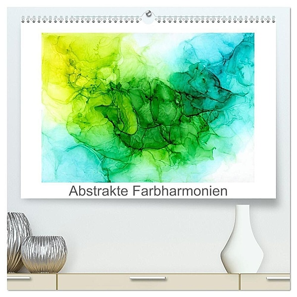 Abstrakte Farbharmonien (hochwertiger Premium Wandkalender 2024 DIN A2 quer), Kunstdruck in Hochglanz, Natalja Thomas