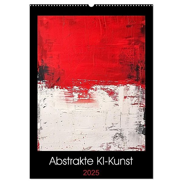 Abstrakte KI-Kunst (Wandkalender 2025 DIN A2 hoch), CALVENDO Monatskalender, Calvendo, Martin Rettenberger
