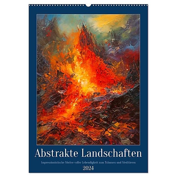 Abstrakte Landschaften (Wandkalender 2024 DIN A2 hoch), CALVENDO Monatskalender, Kerstin Waurick