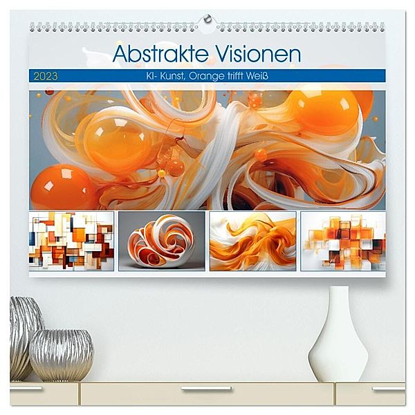 Abstrakte Visionen (hochwertiger Premium Wandkalender 2024 DIN A2 quer), Kunstdruck in Hochglanz, Steffen Gierok-Latniak