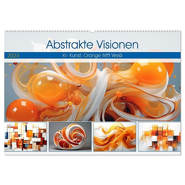 Abstrakte Visionen (Wandkalender 2024 DIN A2 quer), CALVENDO Monatskalender, Steffen Gierok-Latniak