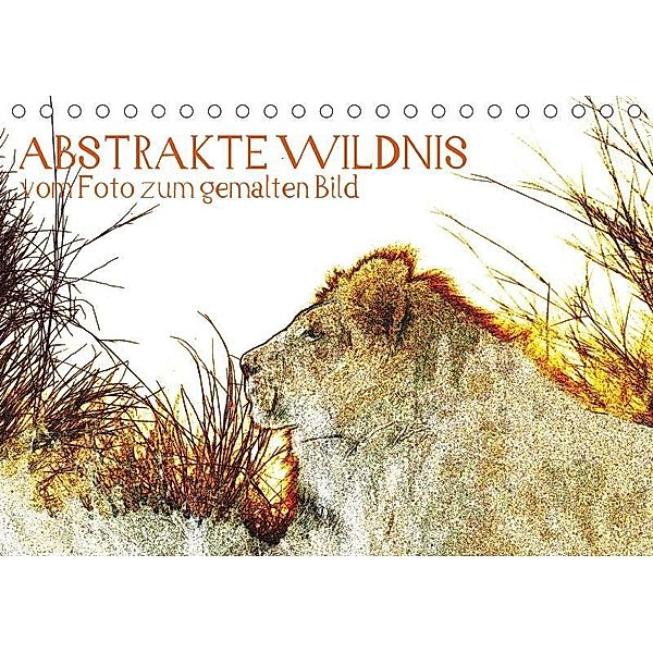 Abstrakte Wildnis, vom Foto zum gemalten Bild (Tischkalender 2017 DIN A5 quer), Daniel Schneeberger