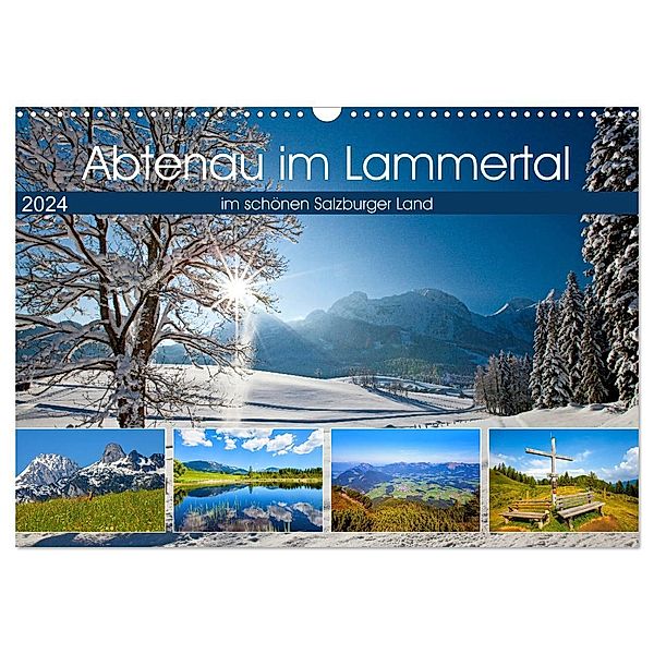 Abtenau im Lammertal (Wandkalender 2024 DIN A3 quer), CALVENDO Monatskalender, Christa Kramer