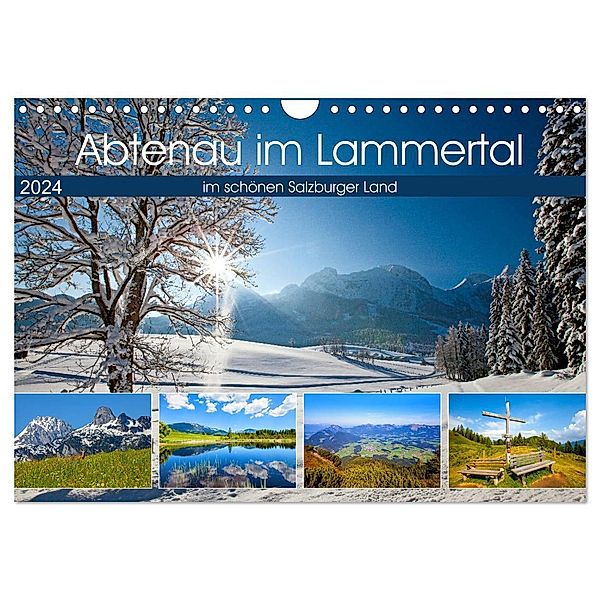 Abtenau im Lammertal (Wandkalender 2024 DIN A4 quer), CALVENDO Monatskalender, Christa Kramer