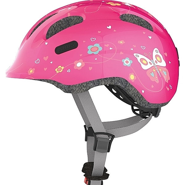 Abus Radhelm S 45-50 Smiley pink butterfly