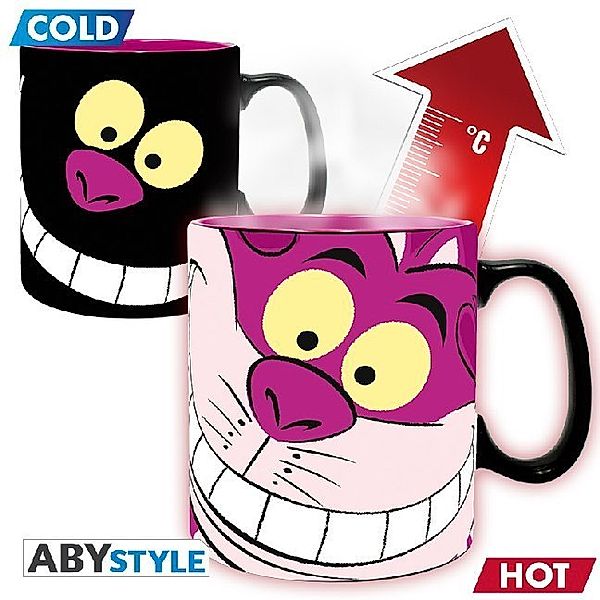 ABYstyle - Disney - Alice Cheshire Cat Thermoeffekt Tasse