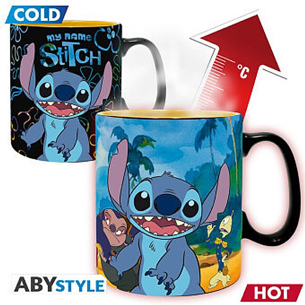 ABYstyle - Disney - Lilo & Stitch 460 ml Thermo-Tasse