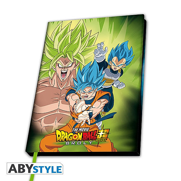 Abystyle DRAGON BALL BROLY  Broly VS Goku & Vegeta A5 Notizbuch